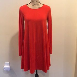 Old Navy Women’s Orange Long Sleeve Dress
